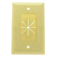 Split Plate w/Flexible Opening Ivory