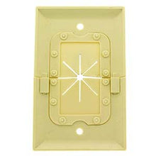 Split Plate w/Flexible Opening Ivory