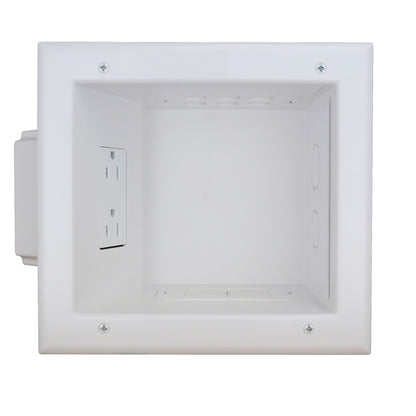 Recessed Media Box II w/ 15 Amp/125 Volt Duplex Receptacle, ETL