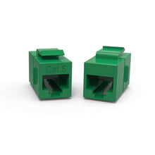 Cat.6 Inline Coupler w/Keystone Latch Green