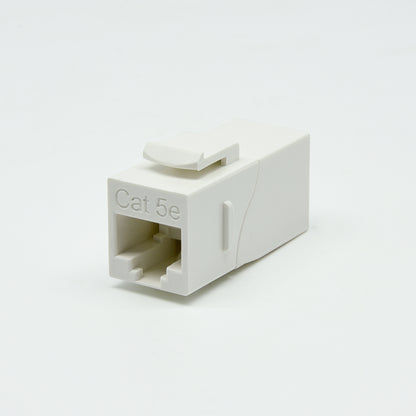 Cat.5E Right Angle Keystone Coupler White