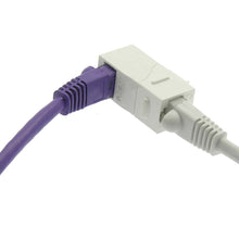 Cat.5E Right Angle Keystone Coupler White
