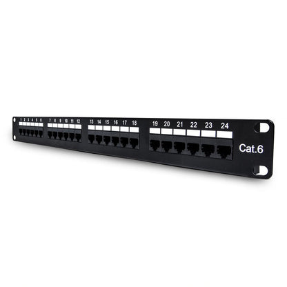 Cat.6 110 Type Patch Panel 24Port Rackmount