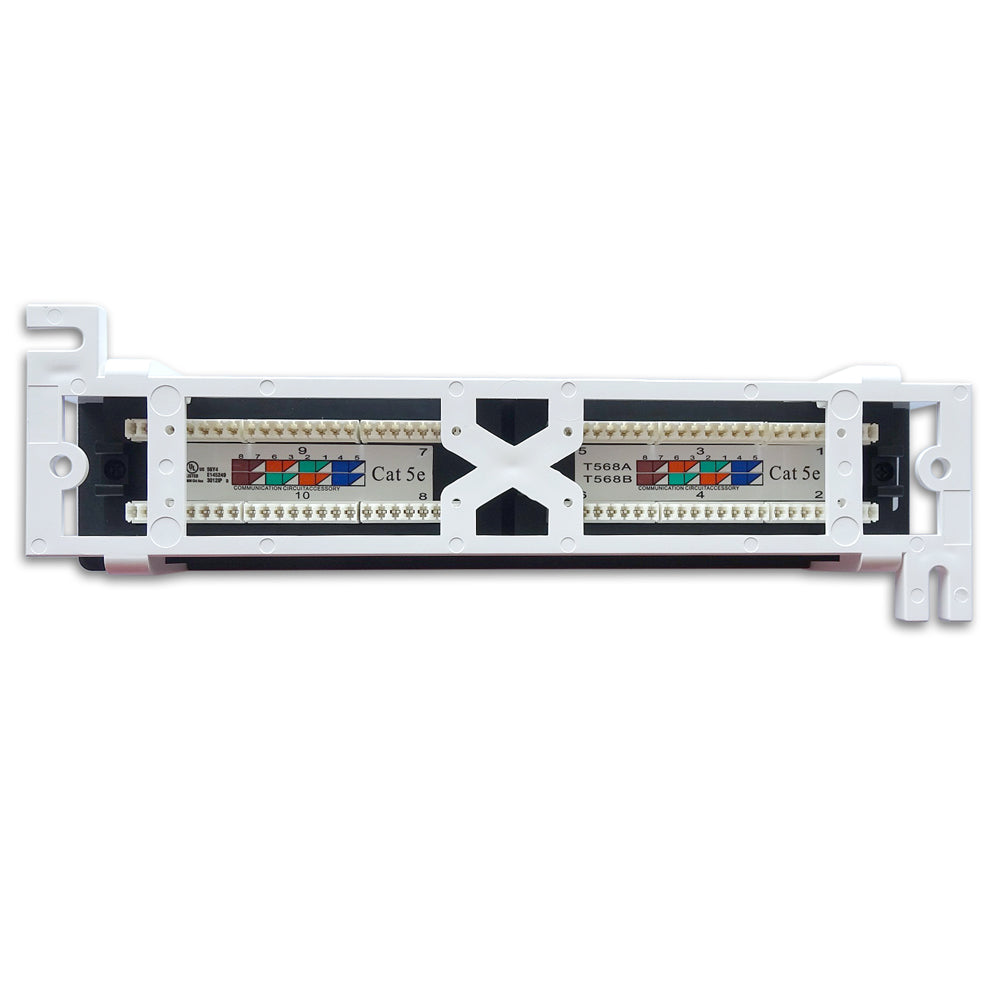 Cat.5E 110 Type Patch Panel 12Port Vertical w/Bracket
