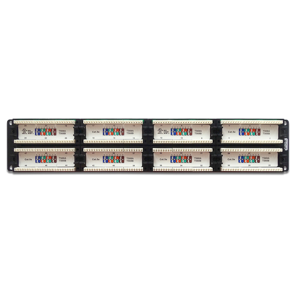 Cat.5E 110 Type Patch Panel 48Port Rackmount