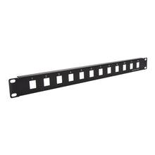 1U 19" 12port Blank Panel for Keystone Jack