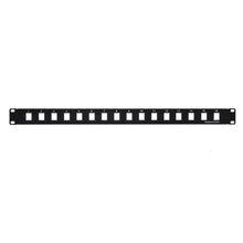 1U 19" 16port Blank Panel for Keystone Jack