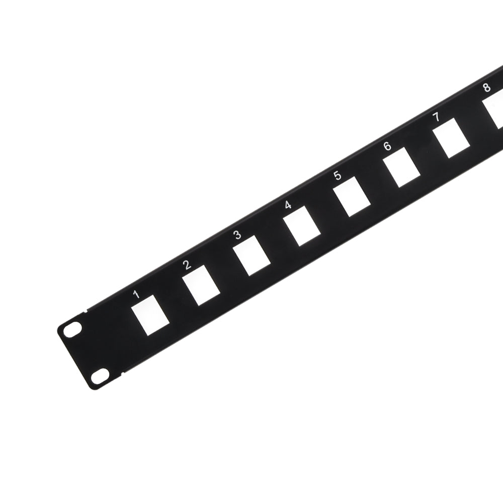 1U 19" 16port Blank Panel for Keystone Jack