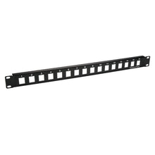 1U 19" 16port Blank Panel for Keystone Jack