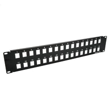 2U 19" 32port Blank Panel for Keystone Jack
