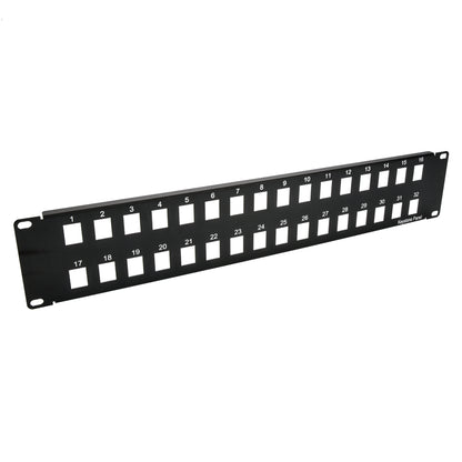 2U 19" 32port Blank Panel for Keystone Jack
