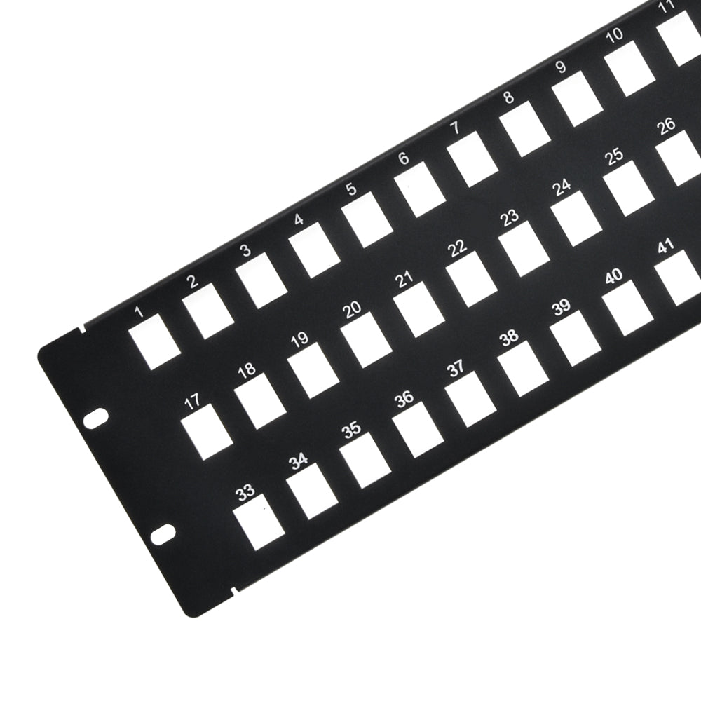 3U 19" 48port Blank Panel for Keystone Jack