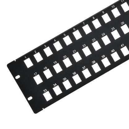 3U 19" 48port Blank Panel for Keystone Jack