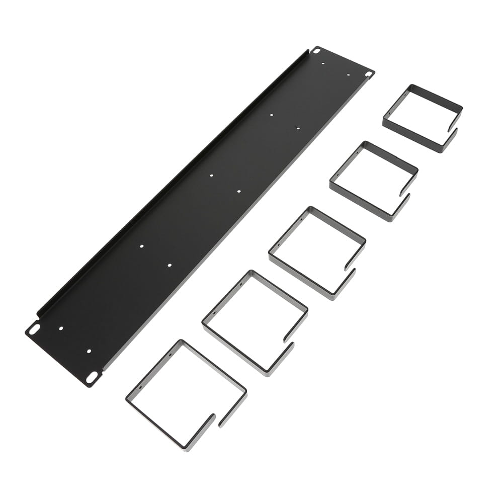2U Cable Management 3.5"x19", Metal Ring