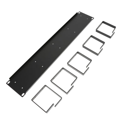 2U Cable Management 3.5"x19", Metal Ring