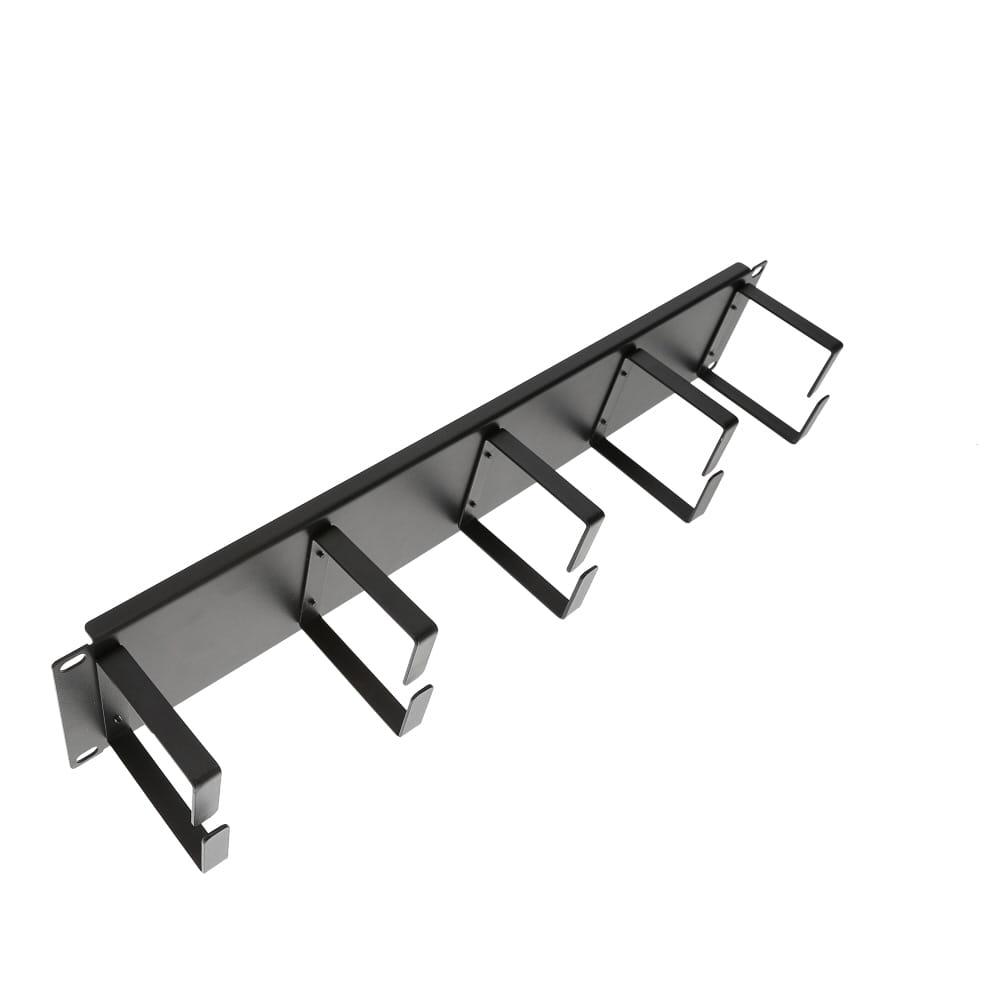 2U Cable Management 3.5"x19", Metal Ring