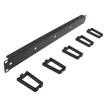 1U Cable Management 1.75"x19", Plastic Ring