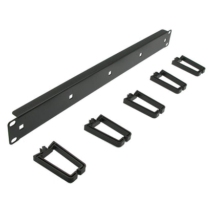 1U Cable Management 1.75"x19", Plastic Ring