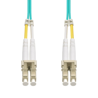 1m LC/UPC-LC/UPC OM3 Multimode Duplex OFNR 2.0mm Aqua Fiber Optic Patch Cable