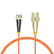 1m ST/UPC-SC/UPC OM1 Multimode Duplex OFNR 2.0mm Fiber Optic Patch Cable