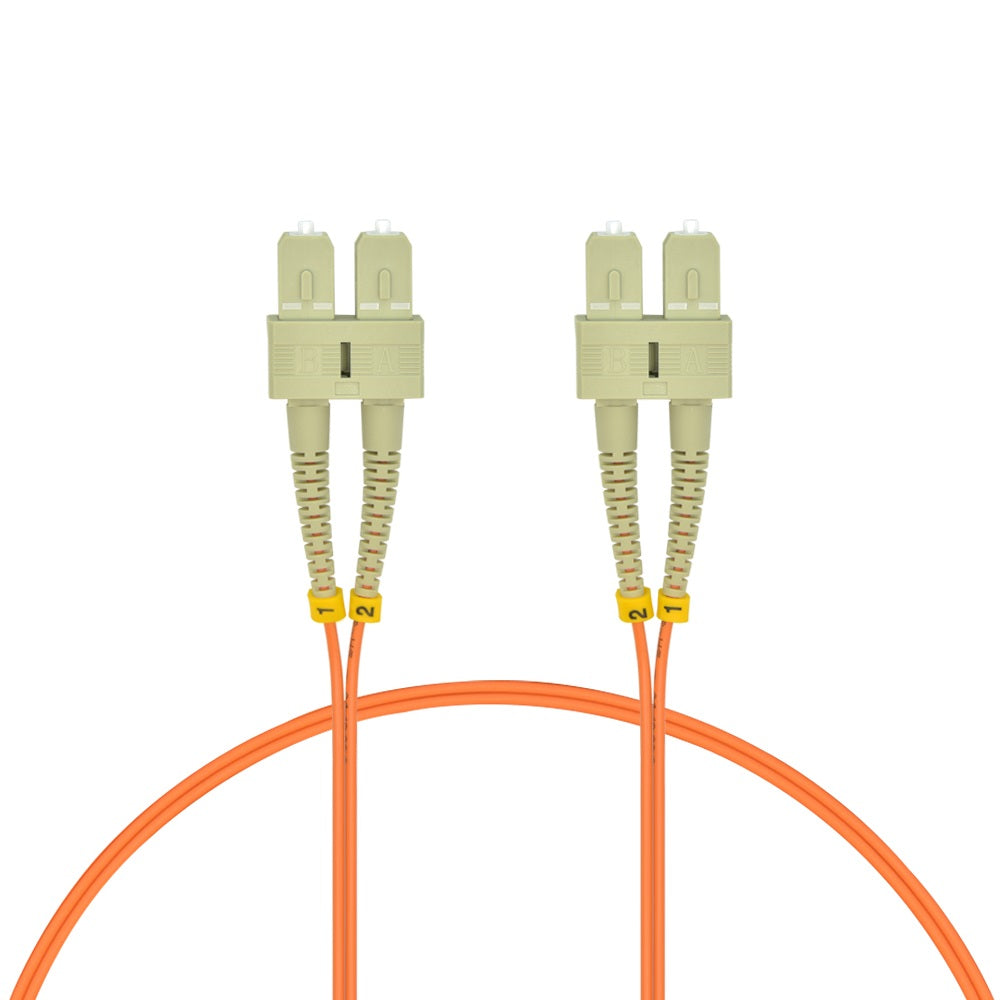 3m SC/UPC SC/UPC OM2 Multimode Duplex OFNR Fiber Optic Patch Cable
