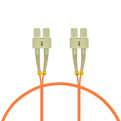 5m SC/UPC SC/UPC OM2 Multimode Duplex OFNR Fiber Optic Patch Cable