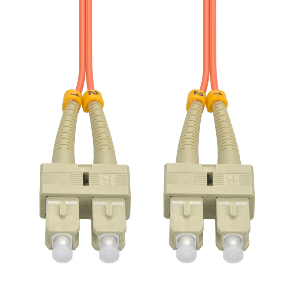 5m SC/UPC SC/UPC OM2 Multimode Duplex OFNR Fiber Optic Patch Cable