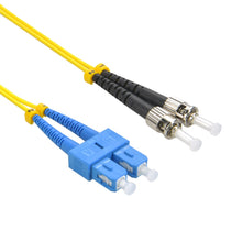 3m ST/UPC-SC/UPC Singlemode Duplex OFNR 2.0mm Fiber Optic Patch Cable