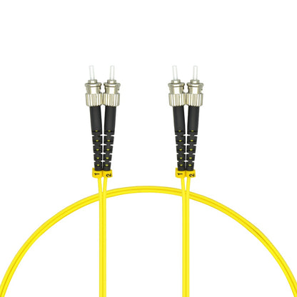 2m ST/UPC-ST/UPC Singlemode Duplex OFNR 2.0mm Fiber Optic Patch Cable