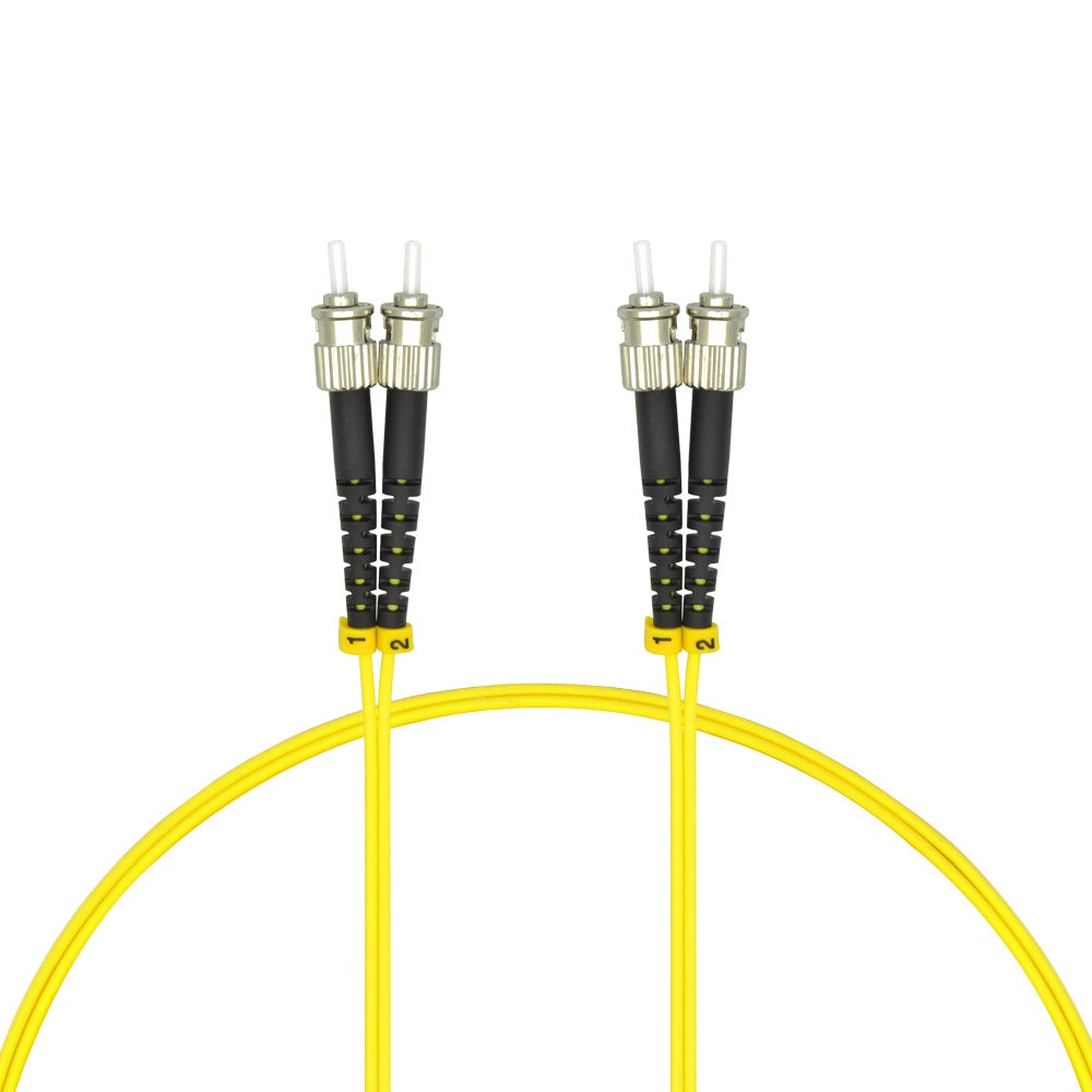 3m ST/UPC-ST/UPC Singlemode Duplex OFNR 2.0mm Fiber Optic Patch Cable