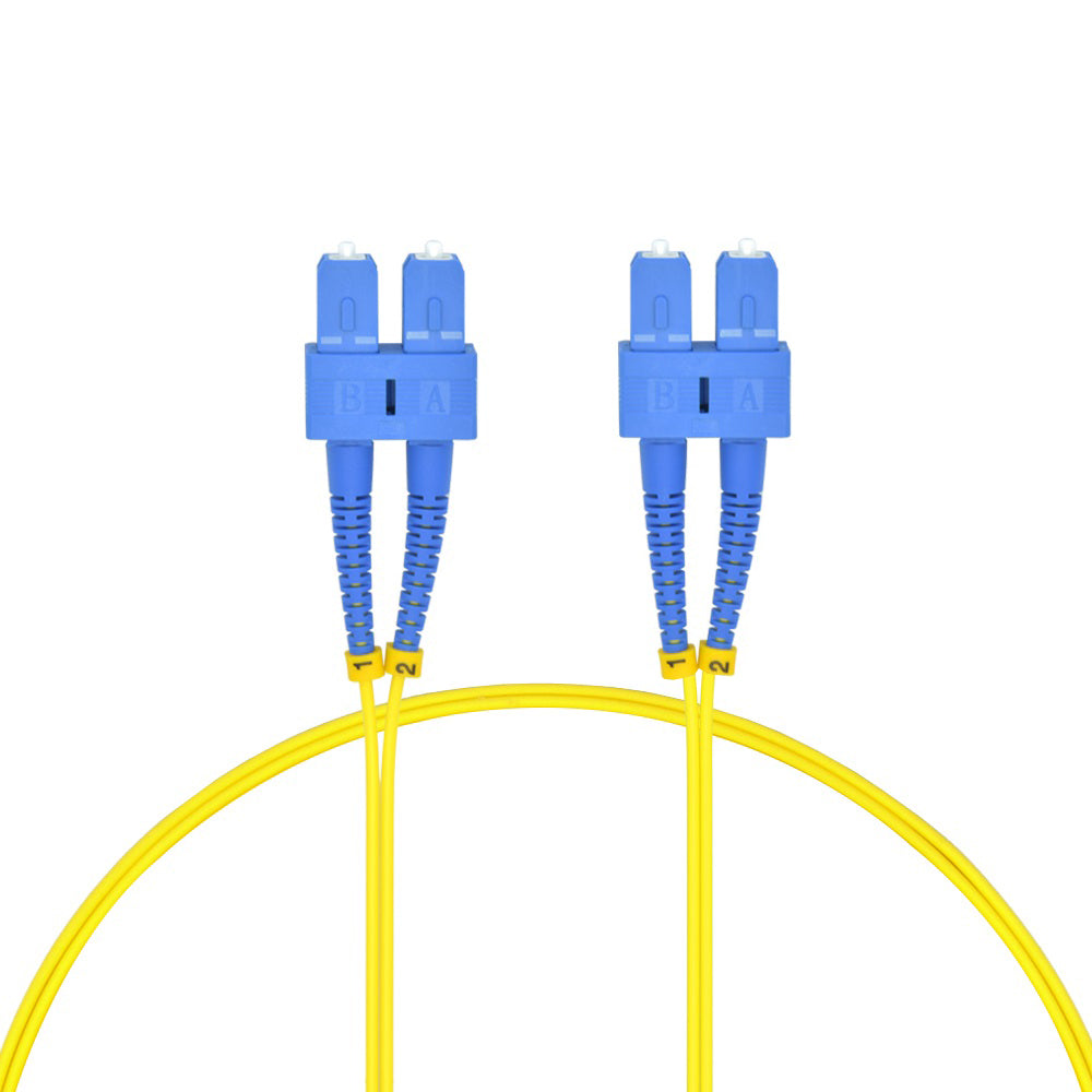10m SC/UPC-SC/UPC Singlemode Duplex  OFNR 2.0mm Fiber Optic Patch Cable