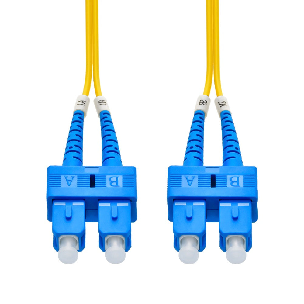 1m SC/UPC-SC/UPC Singlemode Duplex OFNR 2.0mm Fiber Optic Patch Cable