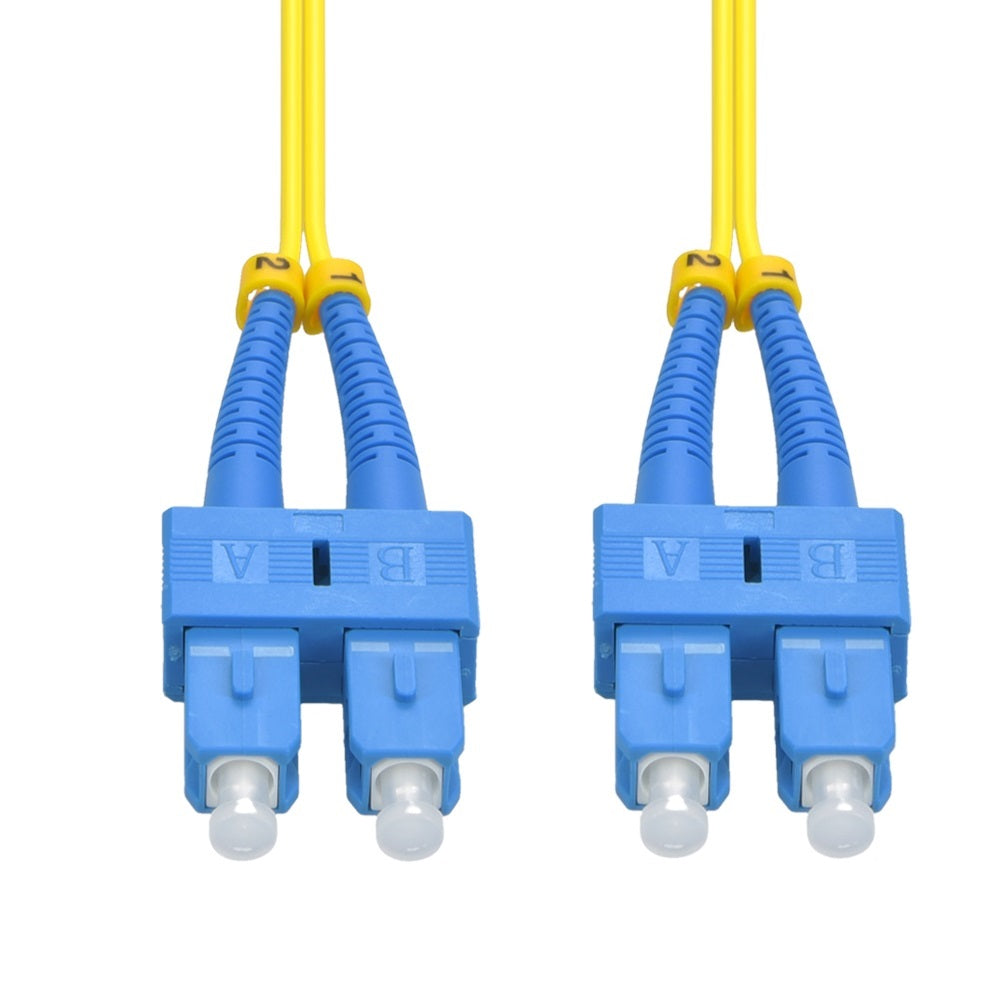 10m SC/UPC-SC/UPC Singlemode Duplex  OFNR 2.0mm Fiber Optic Patch Cable