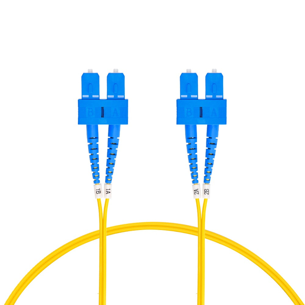 3m SC/UPC-SC/UPC Singlemode Duplex OFNR 2.0mm Fiber Optic Patch Cable