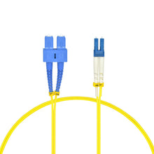 4m LC/UPC-SC/UPC Singlemode Duplex OFNR 2.0mm Fiber Optic Patch Cable