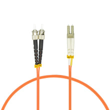 2m LC/UPC ST/UPC OM2 Multimode Duplex OFNR Fiber Optic Patch Cable
