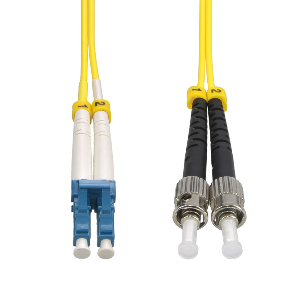 1m LC/UPC-ST/UPC Singlemode Duplex OFNR 2.0mm Fiber Optic Patch Cable