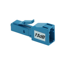 LC/UPC SM Attenuator F-M 15dB Plastic Blue