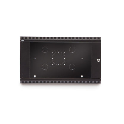 6U Fixed Wallmount Cabinet Glass Door