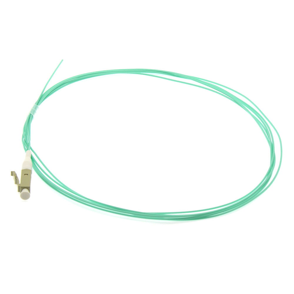 3m LC/UPC OM4 Multimode OFNR Pigtail Aqua 10-Pack