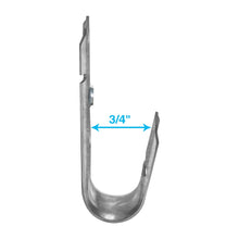 3/4" Wallmount J Hook, 50-Pack