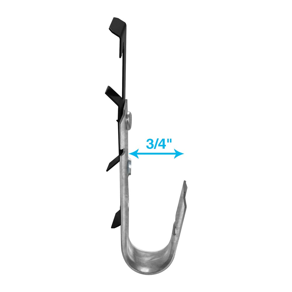 3/4" Bat Wing J Hook, 50-Pack