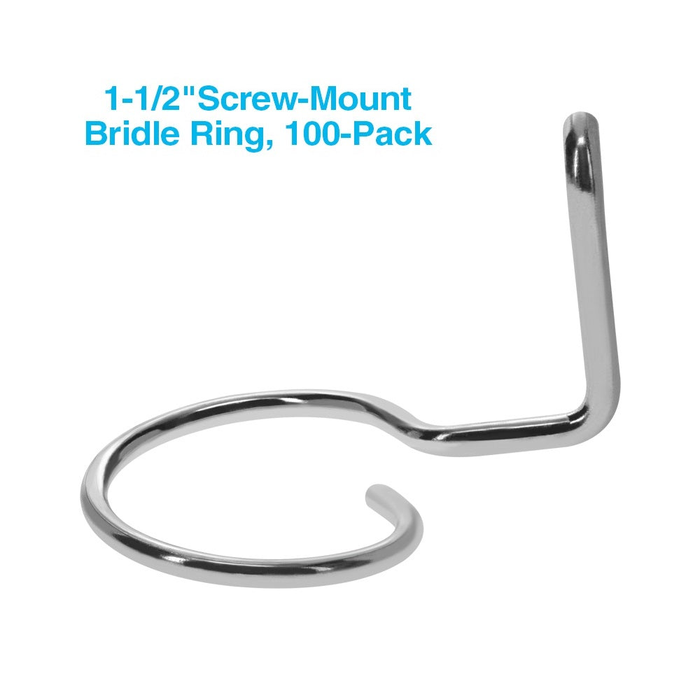 1-1/2"Screw-Mount Bridle Ring, 100-Pack