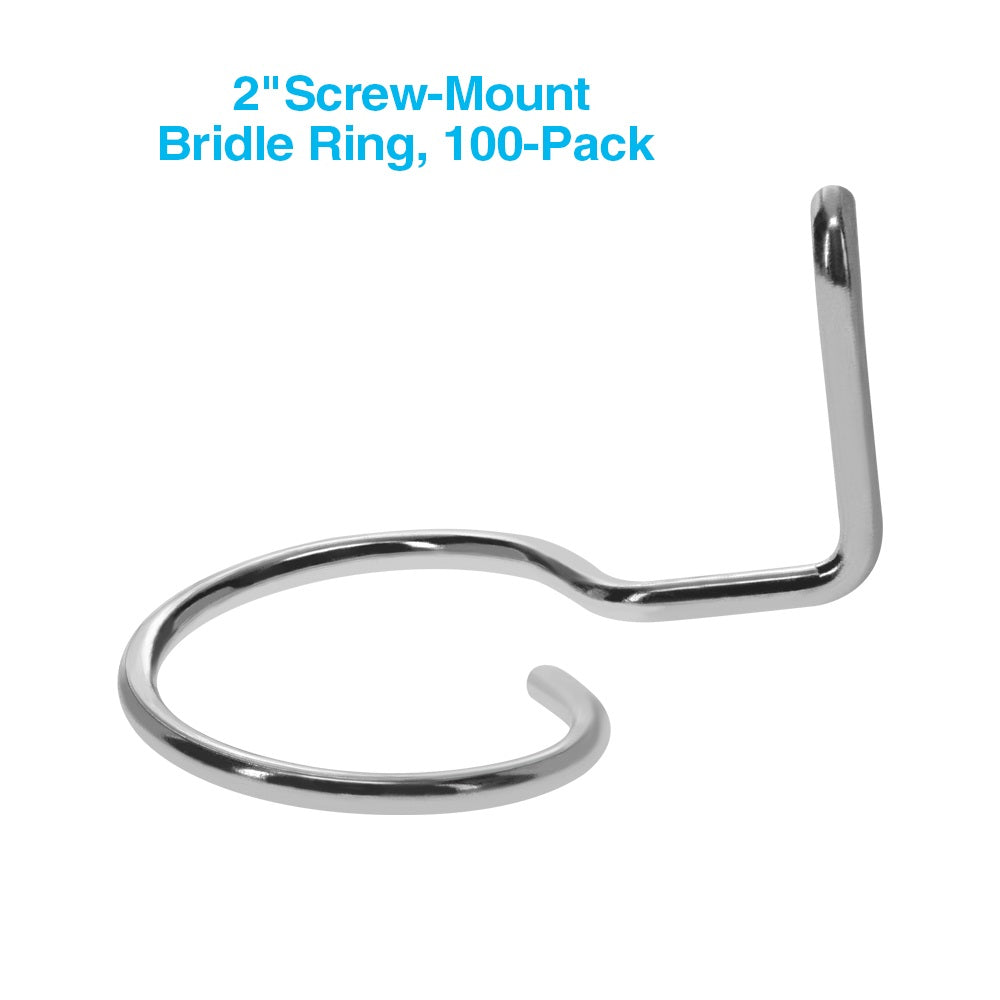 2" Screw-Mount Bridle Ring, 100-Pack