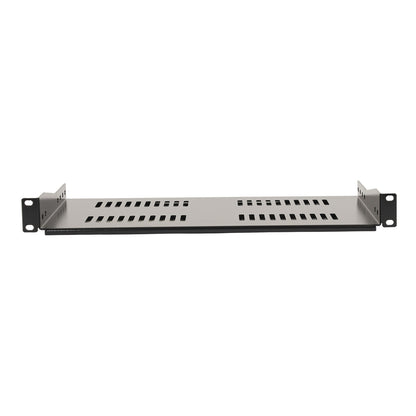 1U Rack Mount Vented Cantilever Shelf 10" Depth 2 pack