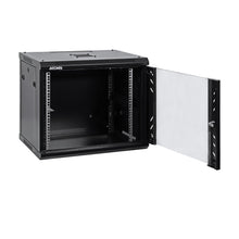 9U 19" Wall-Mount Cabinet Glass Door 15.5" Depth Flat Box
