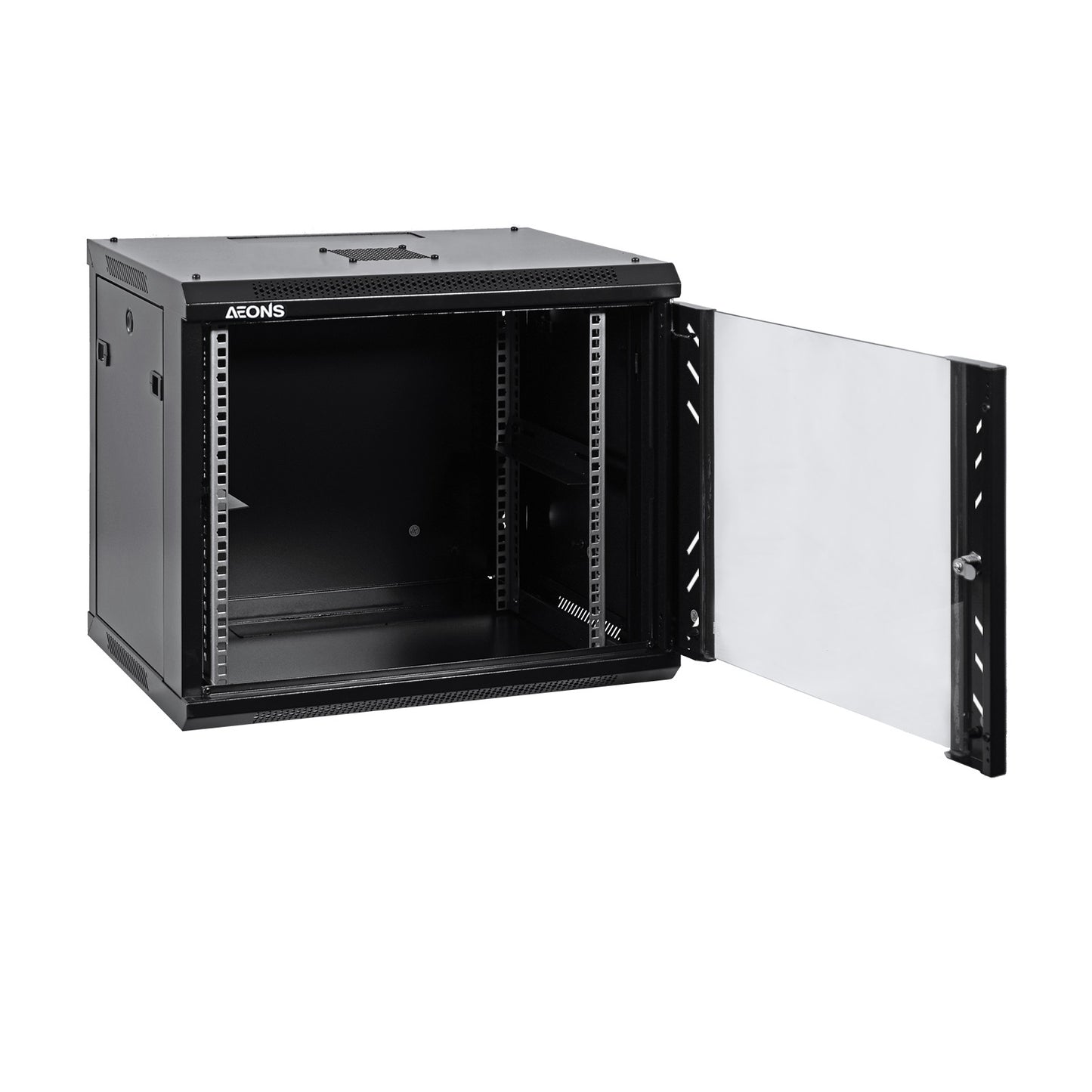 9U 19" Wall-Mount Cabinet Glass Door 15.5" Depth Flat Box