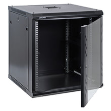 12U 19" Wall-Mount Cabinet Glass Door 15.5" Depth Flat Box