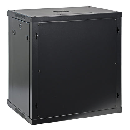 12U 19" Wall-Mount Cabinet Glass Door 15.5" Depth Flat Box
