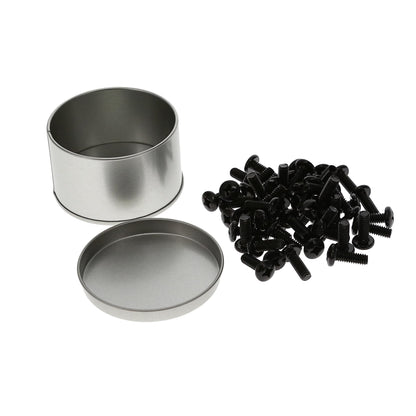 12-24 Rack Screws, Black 50-Pack